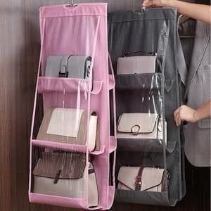 Hanging Handbag Organizer Storage Bag Wardrobe Closet for Purse, Clutch