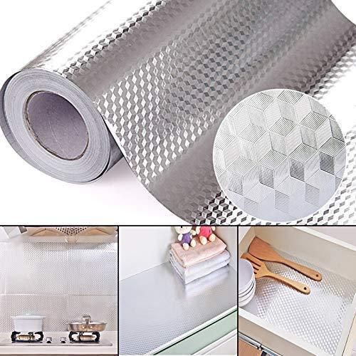 Kitchen Foil Sticker-Kitchen Backsplash Aluminum Foil Sticker ( Pack of 2)