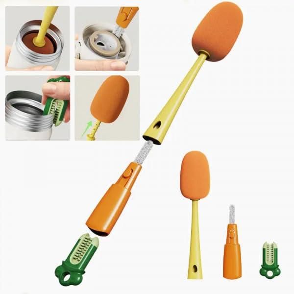 3 in 1 Multifunctional Cleaning Brush for Water Bottles